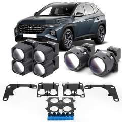 Линзы для фар Hyundai Tucson IV (NX4) дорестайл [2020-2023] линзованная + матричная оптика для замены на светодиодные Би-ЛЕД модули