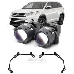 Линзы для фар Toyota Highlander III рестайл [2016-2020] галоген для замены на светодиодные Би-ЛЕД модули