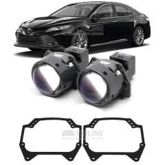 Линзы для фар Toyota Camry IX (XV70) [2017-2024] LED (USA) для замены на светодиодные Би-ЛЕД модули