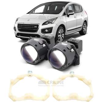 Линзы для фар Peugeot 3008 I рестайл [2013-2016] AFS для замены на светодиодные Би-ЛЕД модули