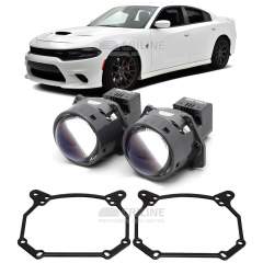 Линзы для фар Dodge Charger VII рестайл [2014-н.в.] для замены на светодиодные Би-ЛЕД модули