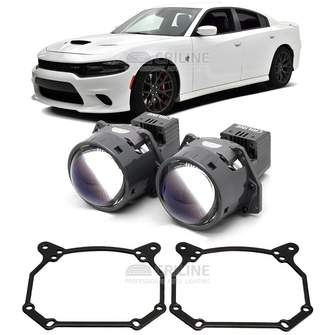 Линзы для фар Dodge Charger VII рестайл [2014-н.в.] для замены на светодиодные Би-ЛЕД модули