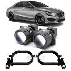 Линзы для фар Mercedes-Benz CLA-Class I (C117) [2013-2016] ксенон для замены на светодиодные Би-ЛЕД модули