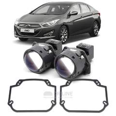 Линзы для фар Hyundai i40 [2011-2015] галоген для замены на светодиодные Би-ЛЕД модули