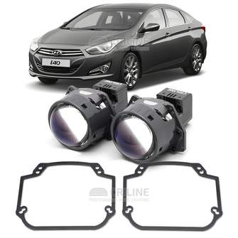 Линзы для фар Hyundai i40 [2011-2015] галоген для замены на светодиодные Би-ЛЕД модули