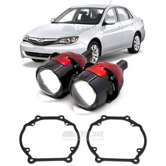 Линзы для фар Subaru Impreza III (GE/GH) [2007-2011] для замены на светодиодные Би-ЛЕД модули Q2 Redamption
