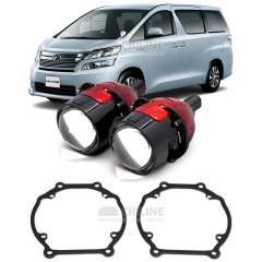 Линзы для фар Toyota Vellfire I (H20) [2008-2011] для замены на светодиодные Би-ЛЕД модули Q2 Redamption