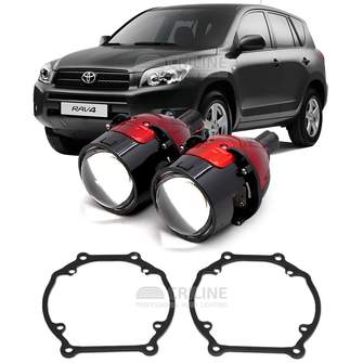 Линзы для фар Toyota RAV4 III (XA30) [2006-2010] для замены на светодиодные Би-ЛЕД модули Q2 Redamption