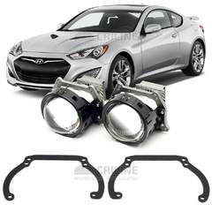 Линзы для фар Hyundai Genesis Coupe I (BK) рестайл [2012-2014] для замены на светодиодные Би-ЛЕД модули