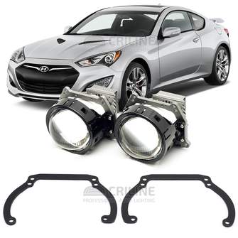 Линзы для фар Hyundai Genesis Coupe I (BK) рестайл [2012-2014] для замены на светодиодные Би-ЛЕД модули