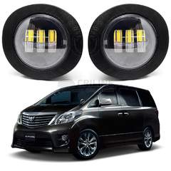 Светодиодные противотуманные фары Toyota Alphard II (H20) дорестайл [2008-2011] 3 линзы