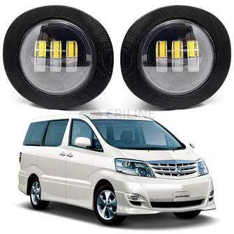 Светодиодные противотуманные фары Toyota Alphard I (H10) рестайл [2005-2008] 3 линзы