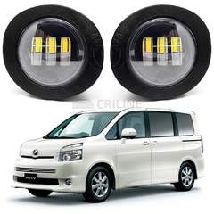 Светодиодные противотуманные фары Toyota Voxy II (R70) дорестайл [2007-2010] 3 линзы