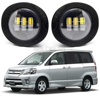Светодиодные противотуманные фары Toyota Noah I (R60) рестайл [2004-2007] 3 линзы
