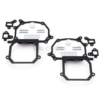 Переходные рамки Hyundai Santa Fe IV (TM) дорестайл [2018-2021] галоген под линзы Hella 3r/5r, Би-Лед
