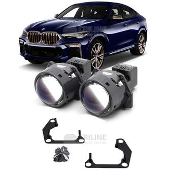 Линзы для фар BMW X6 III (G06) дорестайл [2017-2023] для замены на светодиодные Би-ЛЕД модули