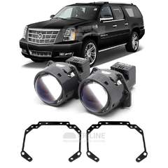 Линзы для фар Cadillac Escalade III (GMT900) [2006-2015] для замены на светодиодные Би-ЛЕД модули