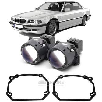 Линзы для фар BMW 7-Series III (E38) рестайл [1998-2001] для замены на светодиодные Би-ЛЕД модули