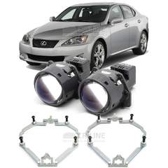 Линзы для фар Lexus IS250 2 (XE20) [2005-2008] для замены на светодиодные Би-ЛЕД модули