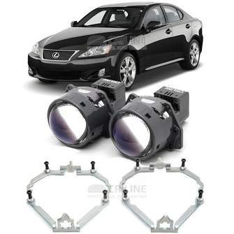 Линзы для фар Lexus IS300 2 (XE20) [2005-2008] для замены на светодиодные Би-ЛЕД модули