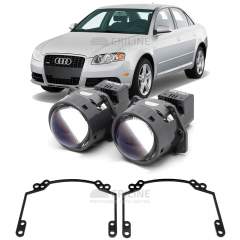 Линзы для фар Audi A4 III (B7) [2004-2009] для замены на светодиодные Би-ЛЕД модули