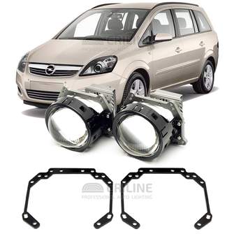 Линзы для фар Opel Zafira II (B) рестайл [2007-2015] для замены на светодиодные Би-ЛЕД модули