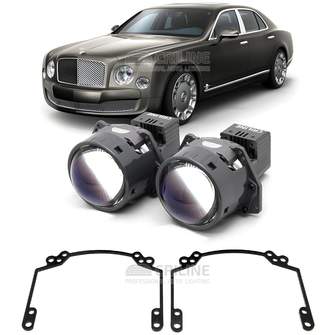Линзы для фар Bentley Mulsanne II (3Y2) дорестайл [2010-2016] для замены на светодиодные Би-ЛЕД модули