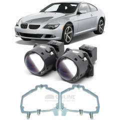 Линзы для фар BMW 6-Series Е63 [2003-2007] AFS для замены на светодиодные Би-ЛЕД модули