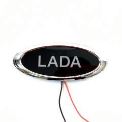 Значок с подсветкой Lada красный