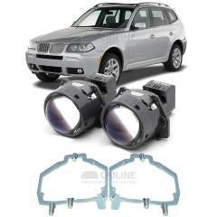 Линзы для фар BMW Х3 I (Е83) [2003-2006] AFS для замены на светодиодные Би-ЛЕД модули