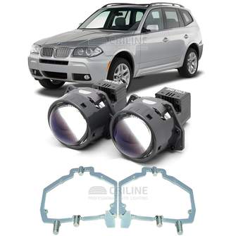 Линзы для фар BMW Х3 I (Е83) [2003-2006] AFS для замены на светодиодные Би-ЛЕД модули