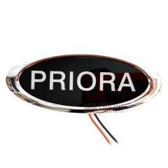 Значок с подсветкой Lada Priora красный