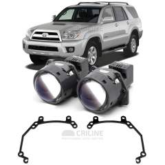 Линзы для фар Toyota 4Runner IV (N210) рестайл [2005-2009] галоген для замены на светодиодные Би-ЛЕД модули