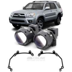 Линзы для фар Toyota Hilux Surf IV (N210) рестайл [2005-2009] галоген для замены на светодиодные Би-ЛЕД модули