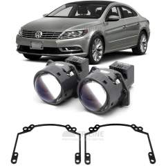 Линзы для фар Volkswagen Passat CC I (B6) рестайл [2012-2016] для замены на светодиодные Би-ЛЕД модули