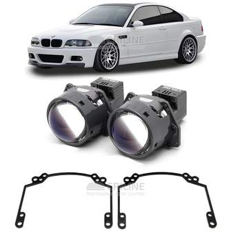 Линзы для фар BMW 3-Series IV рестайл (Е46) [2003-2006] для замены на светодиодные Би-ЛЕД модули
