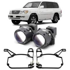 Линзы для фар Toyota Land Cruiser Cygnus (J100) [1998-2007] для замены на светодиодные Би-ЛЕД модули