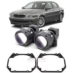 Линзы для фар Jaguar X-Type I [2001-2008] для замены на светодиодные Би-ЛЕД модули