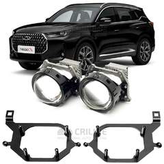 Линзы для фар Chery Tiggo 7L I (T1E) [2024-н.в.] LED для замены на светодиодные Би-ЛЕД модули