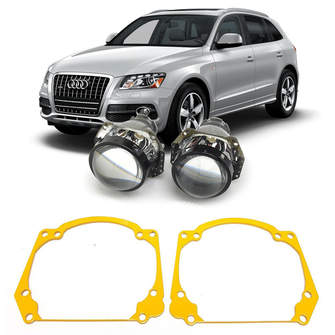 Ремкомплект для фар Audi Q5 [2008-2017] для замены штатных линз на модули Hella 3R