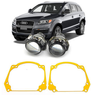 Ремкомплект для фар Audi Q7 4L [2005-2015] для замены штатных линз на модули Hella 3R