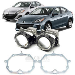 Линзы для фар Mazda 3 II (BL) [2008-2013] AFS для замены на светодиодные Би-ЛЕД модули