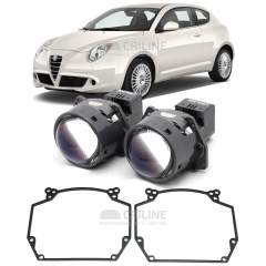 Линзы для фар Alfa Romeo MiTo I (955) [2008-2013] для замены на светодиодные Би-ЛЕД модули