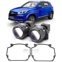 Линзы для фар Chery Tiggo 4 I [2017-2019] для замены на светодиодные Би-ЛЕД модули