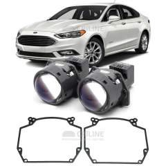 Линзы для фар Ford Fusion II рестайлинг [2016-2017] галоген для замены на светодиодные Би-ЛЕД модули