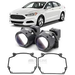 Линзы для фар Ford Mondeo V (5) [2012-2019] галоген для замены на светодиодные Би-ЛЕД модули