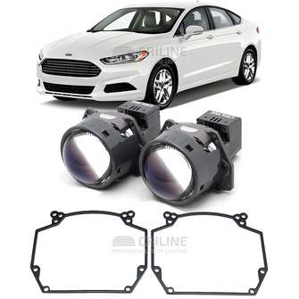 Линзы для фар Ford Mondeo V (5) [2012-2019] галоген для замены на светодиодные Би-ЛЕД модули