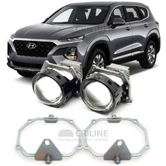 Линзы для фар Hyundai Santa Fe IV (TM) дорестайл [2018-2021] LED AFS для замены на светодиодные Би-ЛЕД модули