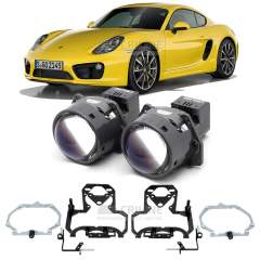 Линзы для фар Porsche Cayman II [2013-2016] AFS для замены на светодиодные Би-ЛЕД модули