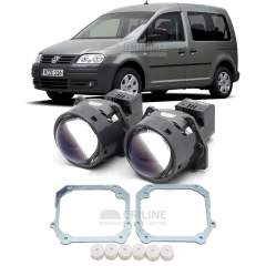 Линзы для фар Volkswagen Caddy III (2K) [2003-2010] секция дальнего света для замены на светодиодные Би-ЛЕД модули